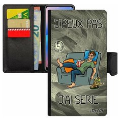 Чехол-книжка на смартфон Apple iPhone 7 Plus, "Не могу - у меня сериал!" Юмор Манга Utaupia