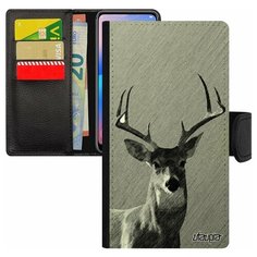 Чехол книжка на смартфон iPhone 8, "Олень" Лань Лось Utaupia