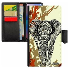 Чехол-книжка на смартфон Apple iPhone 8, "Слон" Саванна Elephant Utaupia