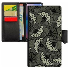 Чехол книжка на смартфон iPhone 8, "Африканский принт" Цветы Узор Utaupia