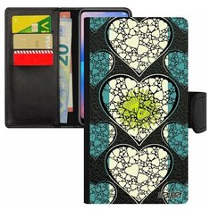 Чехол книжка на смартфон Apple iPhone 8 Plus, "Флаг Аргентины с сердцем" Любовь Utaupia