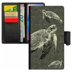 Чехол-книжка на смартфон Apple iPhone 7 Plus, "Черепаха" Слоновая Большая Utaupia