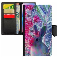 Чехол книжка на смартфон iPhone 8 Plus, "Кролик" Грызун Трусишка Utaupia