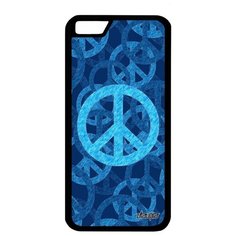 Красивый чехол на смартфон // iPhone 6S // "Peace and Love" Символ Мандала, Utaupia, голубой