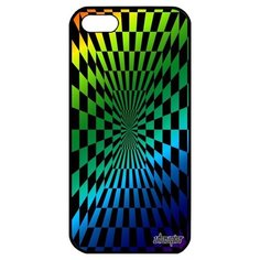 Противоударный чехол на смартфон // iPhone 5 5S SE (2016) // "Иллюзия шахмат" Движение Дизайн, Utaupia, цветной