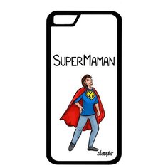 Защитный чехол на смартфон // Apple iPhone 6S // "Супермама" Герой Мама, Utaupia, белый