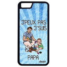 Чехол на смартфон // Apple iPhone 6 Plus // "Не могу - стал папой!" Крутой Юмор, Utaupia, голубой