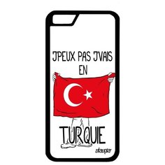 Защитный чехол на смартфон // Apple iPhone 6S // "Еду в Турцию" Путешествие Флаг, Utaupia, белый
