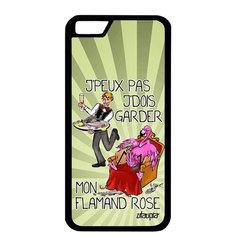 Простой чехол на смартфон // iPhone 6S // "Не могу - у меня фламинго!" Картинка Надпись, Utaupia, светло- зеленый