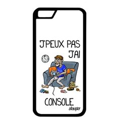 Качественный чехол для // Apple iPhone 6S // "Не могу - у меня приставка!" Консоль Шутка, Utaupia, белый