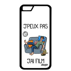 Красивый чехол на // iPhone 6S // "Не могу - у меня фильм!" Карикатура Телевизор, Utaupia, белый