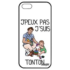 Модный чехол на смартфон // Apple iPhone 5 5S SE (2016) // "Не могу - стал дядей!" Прикольный Крутой, Utaupia, белый