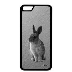 Защитный чехол на смартфон // Apple iPhone 6S // "Кролик" Дизайн Пушистый, Utaupia, серый