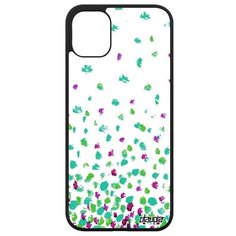 Противоударный чехол на смартфон // iPhone 11 // "Снег" Узор Фон, Utaupia, белый