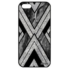 Стильный чехол на смартфон // iPhone 5 5S SE (2016) // "Икс- орнамент" Типи Треугольник, Utaupia, серый