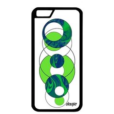 Защитный чехол на смартфон // iPhone 6S // "Круги" Круг Рисунок, Utaupia, зеленый