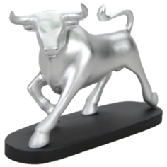 Интерьерная статуэтка Бык на подставке, ПС , серебро Vernissage of History
