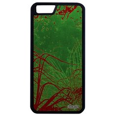 Противоударный чехол на смартфон // Apple iPhone 6 Plus // "Травы" Водоросли Океан, Utaupia, зеленый