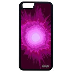Модный чехол на смартфон // iPhone 6 Plus // "Большой взрыв" Сияние Волны, Utaupia, фуксия