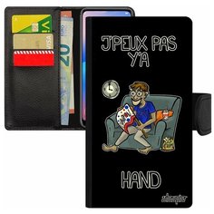 Чехол-книжка на смартфон Apple iPhone SE 2020, "Не могу - смотрю гандбол!" Юмор Болельщик Utaupia