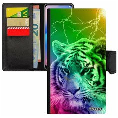 Чехол-книжка на смартфон Apple iPhone SE 2020, "Царь тигр" Тасманский Африка Utaupia