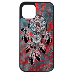 Противоударный чехол на смартфон // Apple iPhone 12 Pro Max // "Ловец снов" Этничный Оберег, Utaupia, серый