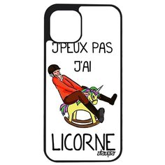 Противоударный чехол на смартфон // iPhone 12 Pro Max // "Не могу - у меня единорог!" Сказка Комикс, Utaupia, белый