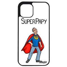 Защитный чехол на смартфон // iPhone 12 Pro Max // "Супердед" Дедуля Комикс, Utaupia, белый