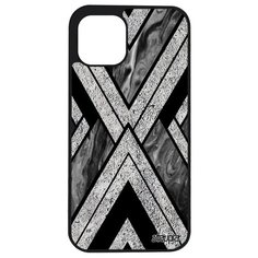 Новый чехол на смартфон // iPhone 12 Mini // "Икс- орнамент" Стиль Треугольник, Utaupia, серый