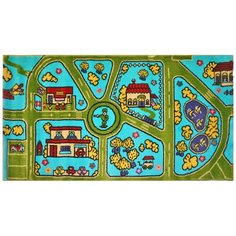 Ковер детский цвет голубой разм. 60х110 арт. УКД-2060 Kamalak Tekstil