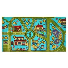 Ковер "Kamalak tekstil", 80х150 см (голубой)