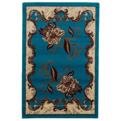 Ковер ворсовый ORHIDEA голубой/бежевый 120х180 арт. УК-1040-06 Kamalak Tekstil