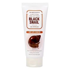Маска- плёнка очищающая для лица с черной улиткой JIGOTT Black Snail Pure Clean Peel Off Pack 180ml
