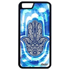 Красивый чехол на смартфон // iPhone 6 Plus // "Амулет Хамса" Тора Медальон, Utaupia, голубой