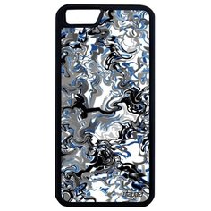 Противоударный чехол на смартфон // iPhone 6 Plus // "Мраморный фон" Мотив Текстура, Utaupia, серый металлик