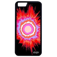 Необычный чехол на смартфон // Apple iPhone 6 Plus // "Большой взрыв" Пространство Вселенная, Utaupia, красный