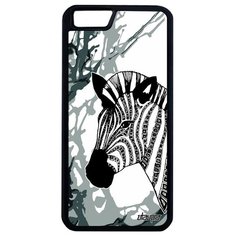 Защитный чехол на смартфон // Apple iPhone 6 Plus // "Зебра" Стиль Саванна, Utaupia, серый