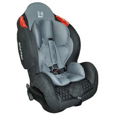 Автокресло группа 1/2/3 (9-36 кг) LiTTLE KiNG BQ-02 Isofix, серый