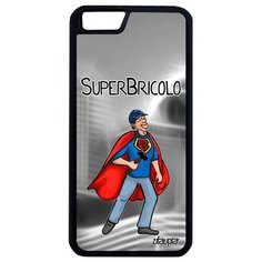 Противоударный чехол на смартфон // Apple iPhone 6 Plus // "Супермастер" Муж Смешной, Utaupia, серый