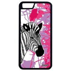 Модный чехол на смартфон // iPhone 6 Plus // "Зебра" Horse Дизайн, Utaupia, розовый