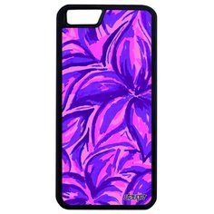 Защитный чехол на смартфон // iPhone 6 Plus // "Цветочный узор" Стиль Бутон, Utaupia, фиолетовый