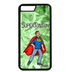 Защитный чехол на смартфон // iPhone 7 Plus // "Супердядя" Смешной Веселый, Utaupia, светло- зеленый