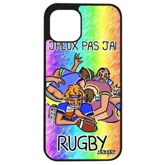 Защитный чехол на смартфон // iPhone 12 Mini // "Не могу - у меня регби!" Шутка Юмор, Utaupia, цветной
