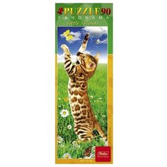 Пазл Hatber Little Friends Panorama Котенок с бабочкой (90ПЗ4_02861), 90 дет.