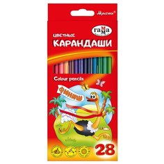ГАММА Карандаши цветные Мультики, 28 цветов (110319) Gamma
