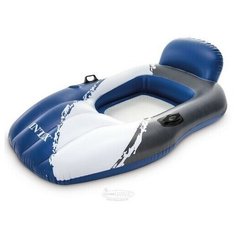 Надувной Intex 56862eu матрас-шезлонг River Lounge с сетчатым дном 163*104 см