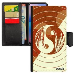 Чехол книжка на смартфон Xiaomi Mi 8, "Инь и Ян" Фэн-шуй Yin and Yang Utaupia