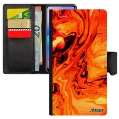 Чехол книжка на смартфон Xiaomi Mi 8, "Волны" Море Краски Utaupia