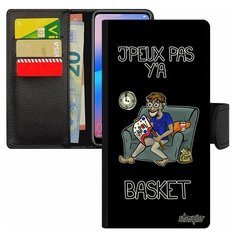 Чехол-книжка на смартфон Redmi 6a, "Не могу - смотрю баскетбол!" НБА Комикс Utaupia