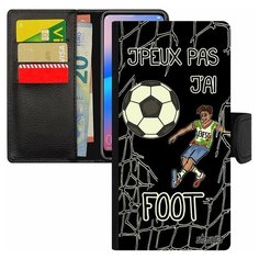 Чехол-книжка на смартфон Xiaomi Redmi 6a, "Не могу - у меня футбол!" Комикс Повод Utaupia